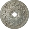 Ekena Millwork Jamie Ceiling Medallion (Fits Canopies up to 3 7/8"), 23 5/8"OD x 3 7/8"ID x 2 1/8"P, Flash Gold CM23JAFLS - alternate 1
